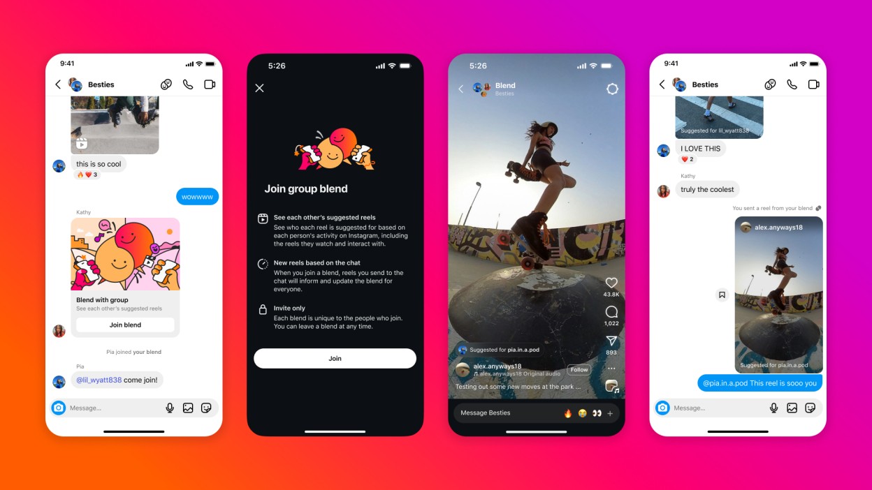 Instagram Rilis Fitur Blend, Bisa Kurasi Reels Bareng Teman di DM