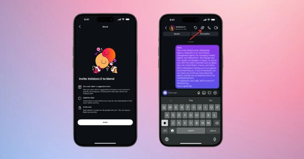 cara menggunakan instagram blend